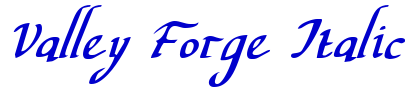 Valley Forge Italic шрифт